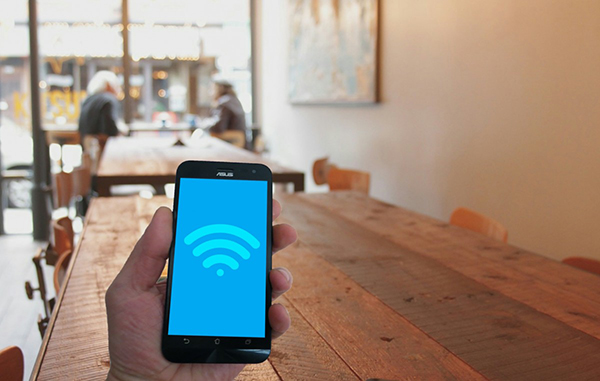 Zona wi-fi detectada con smartphone